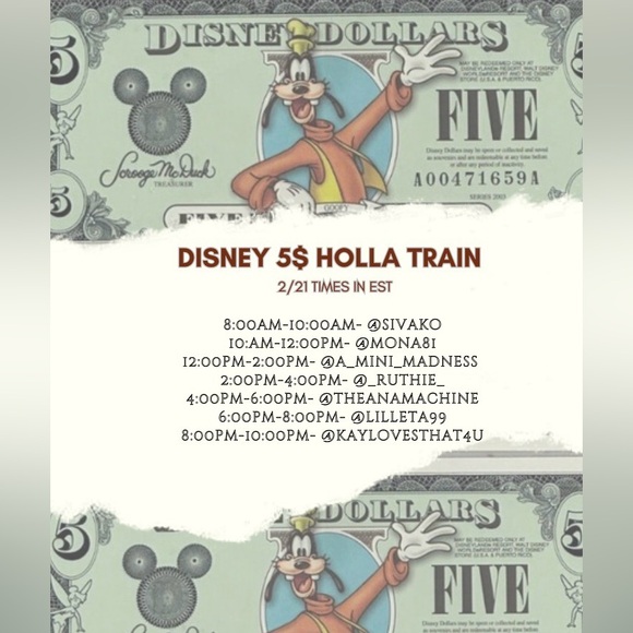 Disney Train Share Show Flyer!!! - Picture 4 of 4